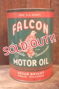 dp-251008-62 FALCON MOTOR OIL 1940's-1950's 1 U.S. Quart Can