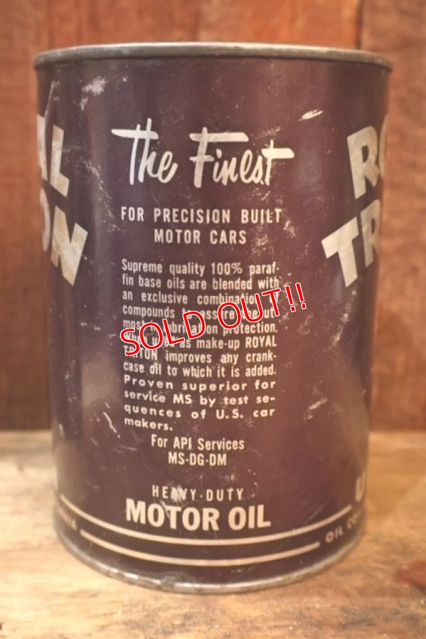 画像3: dp-251008-79 UNION 76 ROYAL TRITON 1950's 1 U.S. Quart Motor Oil Can