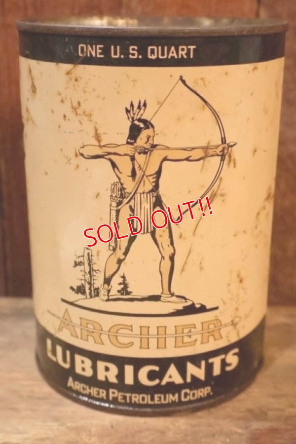 画像3: dp-251008-65 ARCHER LUBRICANTS 1940's-1950's 1 U.S. Quart Can