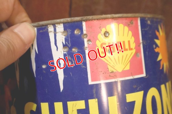 画像2: dp-251008-87 SHELL 1960's SHELLZONE COOLANT and ANTI-FREEZE 1 U.S. GALLON CAN