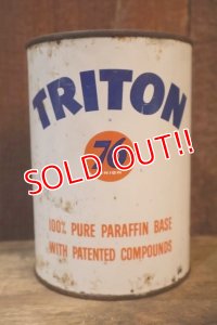 dp-251008-79 UNION 76 TRITON 1950's 1 U.S. Quart Motor Oil Can