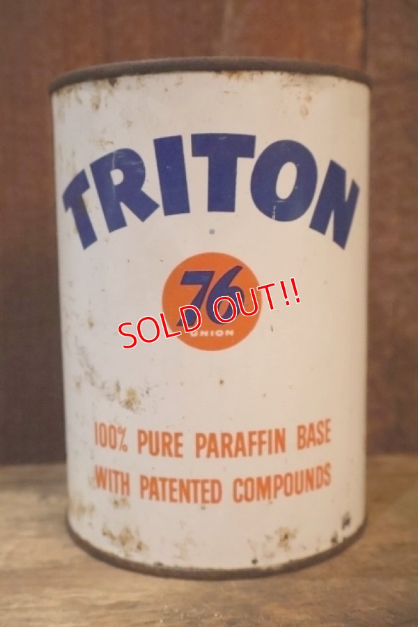 画像1: dp-251008-79 UNION 76 TRITON 1950's 1 U.S. Quart Motor Oil Can