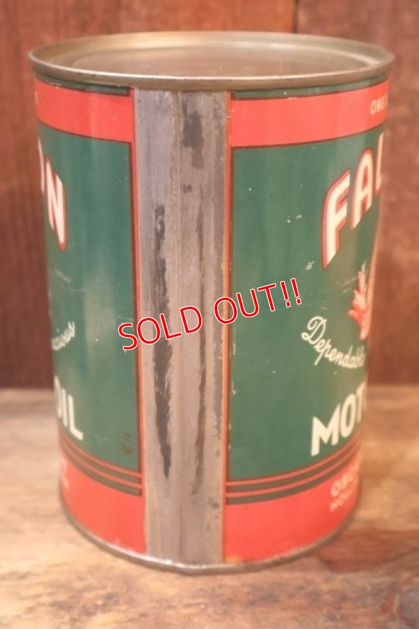 画像5: dp-251008-62 FALCON MOTOR OIL 1940's-1950's 1 U.S. Quart Can