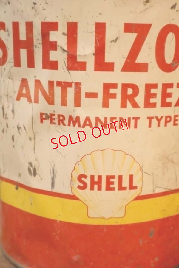 画像2: dp-251008-87 SHELL1950's SHELLZONE ANTI-FREEZE 1 U.S. GALLON CAN
