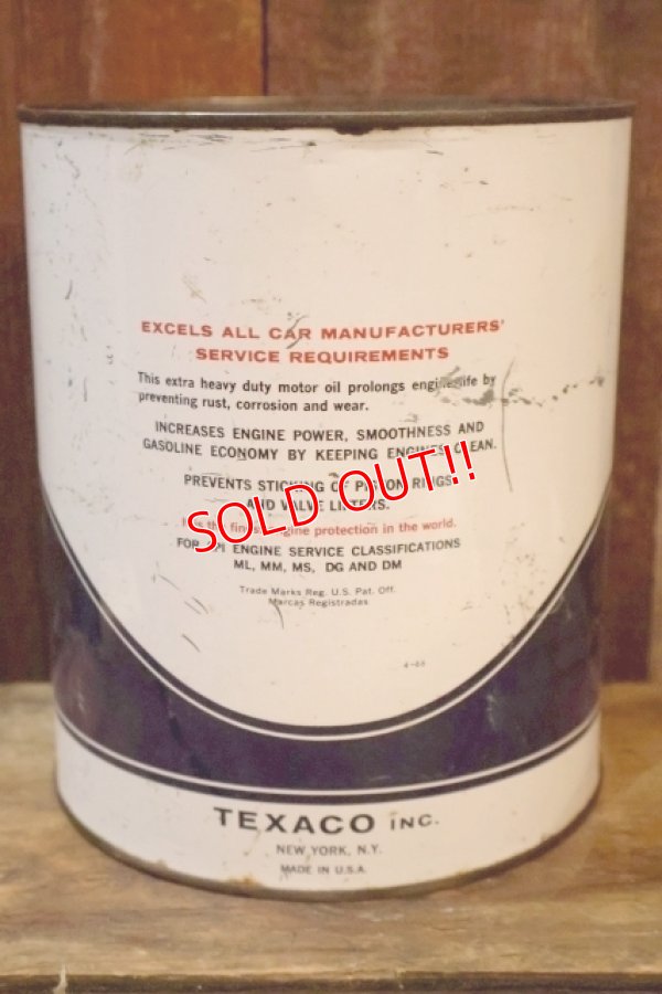 画像3: dp-251008-87 TEXACO1960's HAVOLINE MOTOR OIL 1 U.S. GALLON CAN