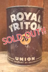dp-251008-79 UNION 76 ROYAL TRITON 1950's 1 U.S. Quart Motor Oil Can