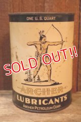 dp-251008-65 ARCHER LUBRICANTS 1940's-1950's 1 U.S. Quart Can