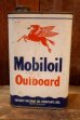 画像1: dp-251008-87 Mobiloil 1940's-1950's Outboard 1 U.S. Quart Oil Can (1)