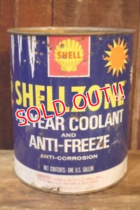 dp-251008-87 SHELL 1960's SHELLZONE COOLANT and ANTI-FREEZE 1 U.S. GALLON CAN