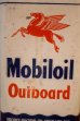 画像2: dp-251008-87 Mobiloil 1940's-1950's Outboard 1 U.S. Quart Oil Can (2)