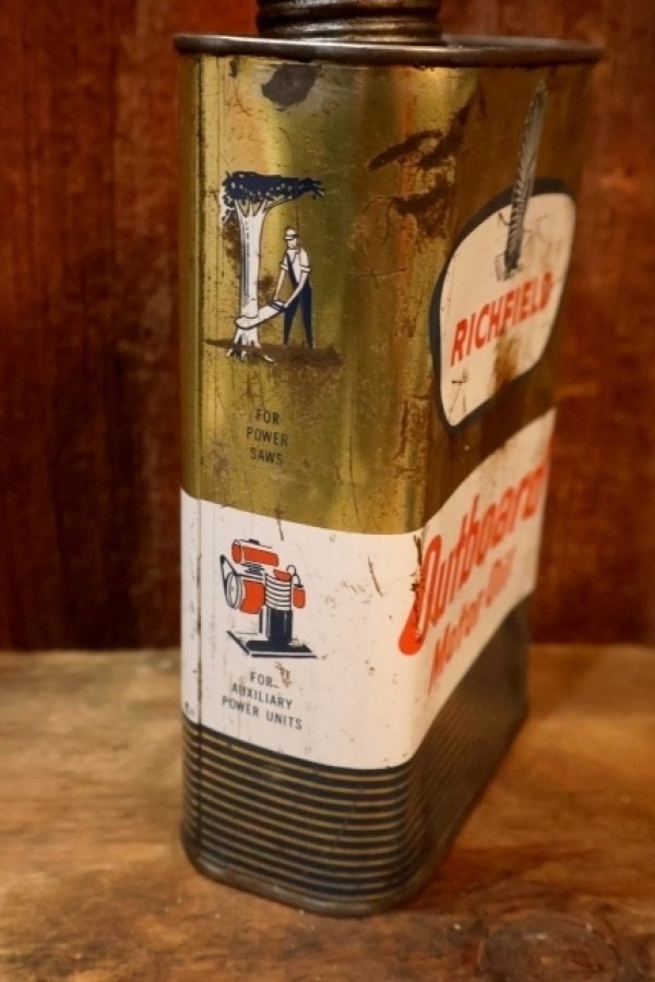 画像5: dp-251008-87 RICHFIELD Outboard Motor Oil 1 U.S. Quart Can