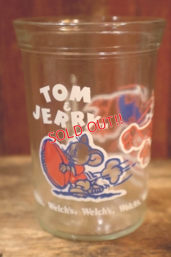 画像1: gt-250618-17 TOM & JERRY / 1991 Welch's Glass "FOOTBALL"