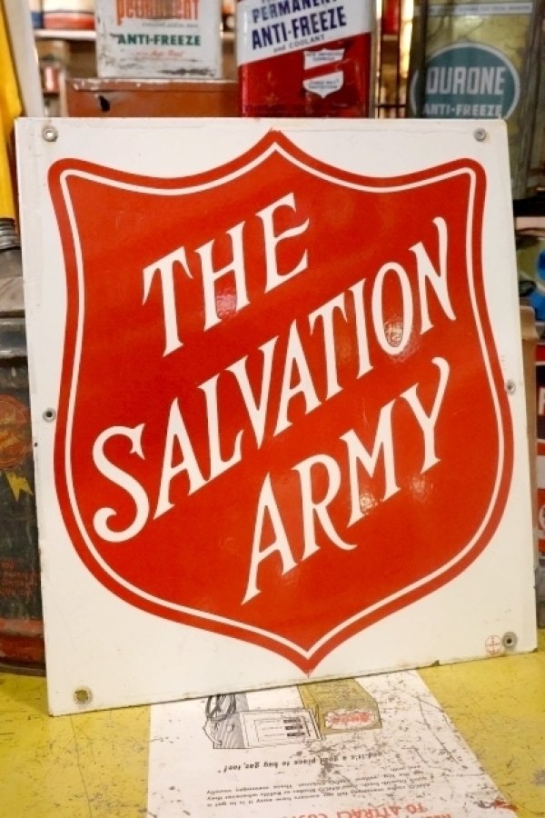 画像1: dp-251008-46 THE SALVATION ARMY 1950's Porcelain Sign