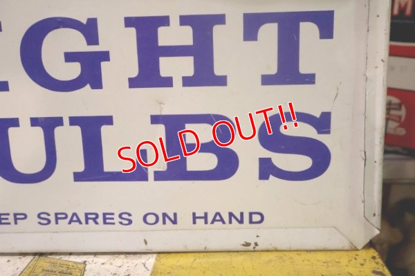 画像10: dp-251008-42 GENERAL ELECTRIC 1960's-1970's LIGHT BULBS W-sided Metal Sign