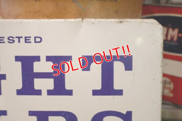 画像4: dp-251008-42 GENERAL ELECTRIC 1960's-1970's LIGHT BULBS W-sided Metal Sign