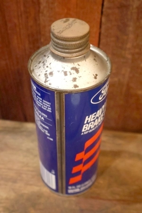 画像5: dp-251008-10 Ford 1980's HEAVY DUTY BRAKE FLUID 16 FL.OZ. Can