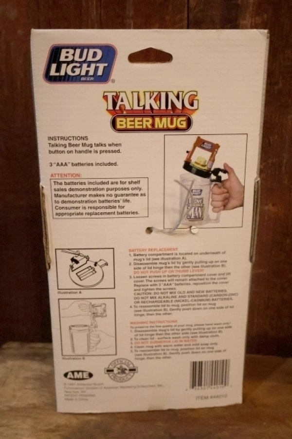 画像8: ct-251008-01 Budweiser 1997 BUD LIGHT TALKING BEER MUG