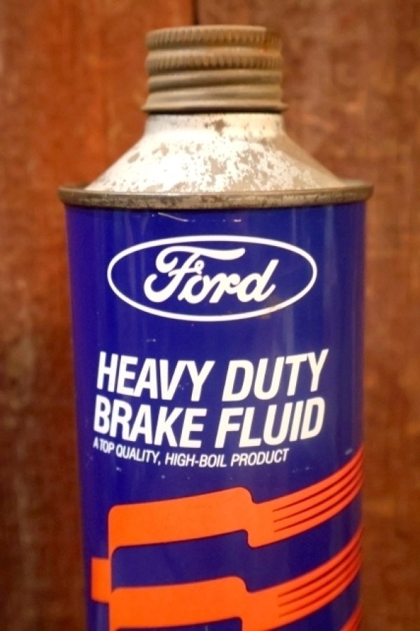 画像2: dp-251008-10 Ford 1980's HEAVY DUTY BRAKE FLUID 16 FL.OZ. Can