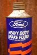 画像2: dp-251008-10 Ford 1980's HEAVY DUTY BRAKE FLUID 16 FL.OZ. Can (2)