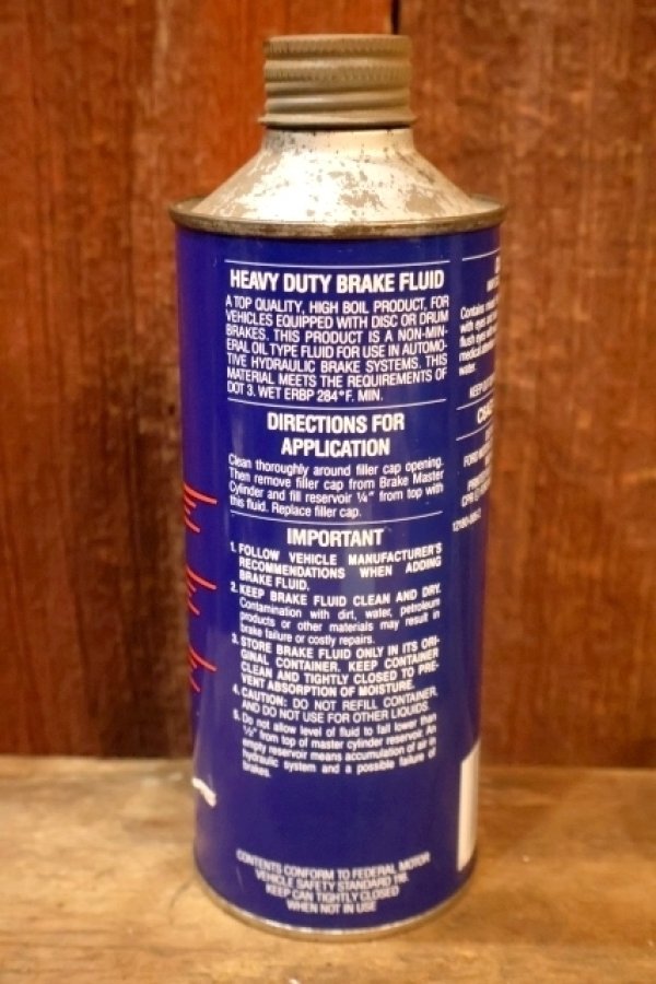 画像3: dp-251008-10 Ford 1980's HEAVY DUTY BRAKE FLUID 16 FL.OZ. Can