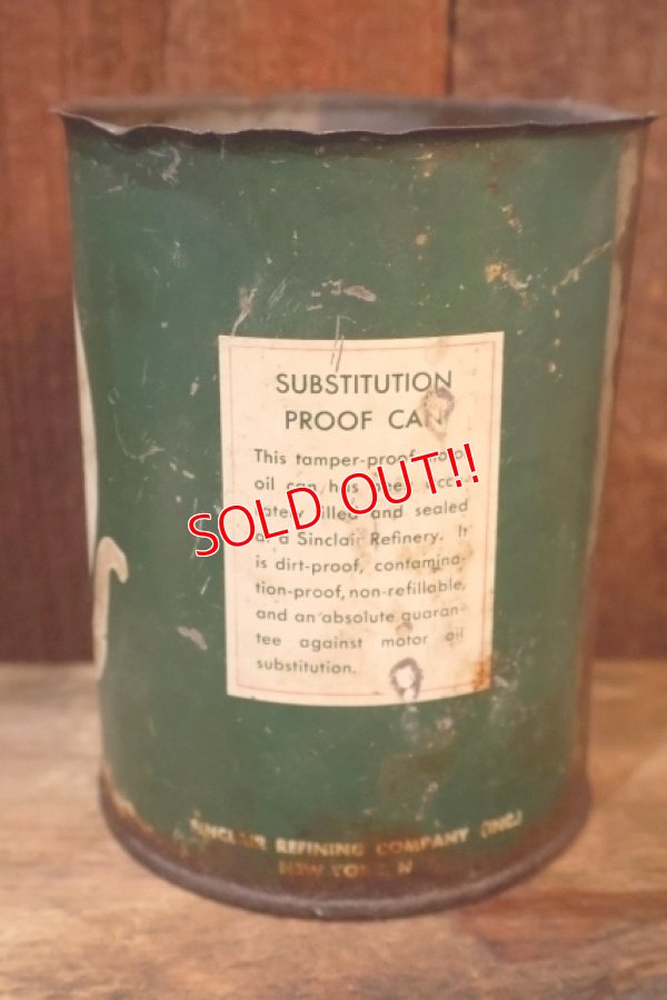画像3: dp-251008-60 SINCLAIR OPALINE MOTOR OIL 1930's 1 U.S. QUART CAN