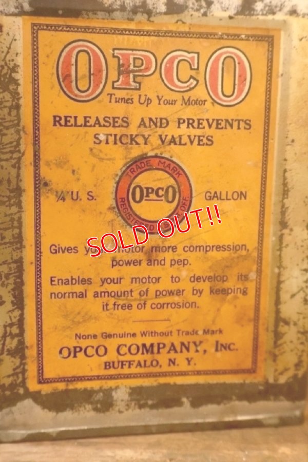 画像2: dp-251008-76 OPCO COMPANY 1910's-1920's 1/4 U.S. GALLONS CAN