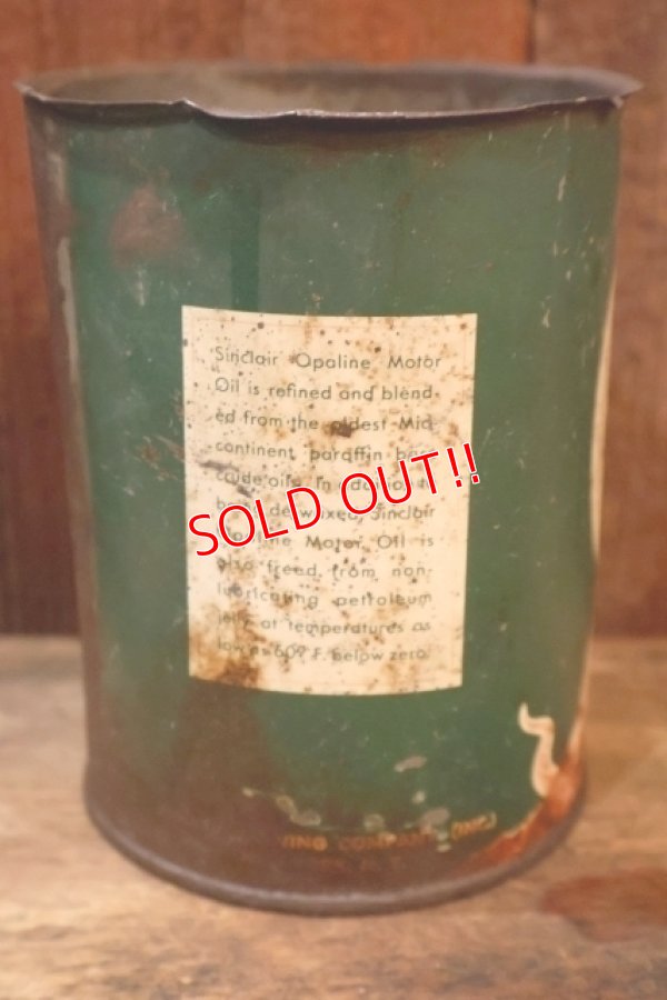画像4: dp-251008-60 SINCLAIR OPALINE MOTOR OIL 1930's 1 U.S. QUART CAN