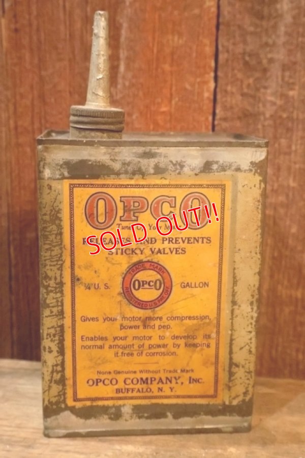 画像1: dp-251008-76 OPCO COMPANY 1910's-1920's 1/4 U.S. GALLONS CAN