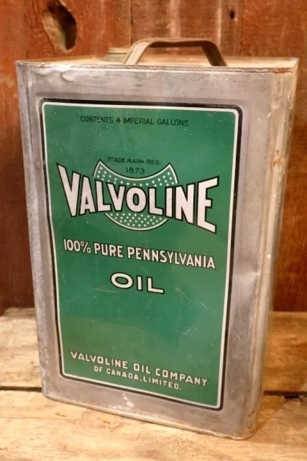 画像1: dp-251008-87 VALVOLINE 1930's 4 IMPERIAL GALLONS OIL CAN