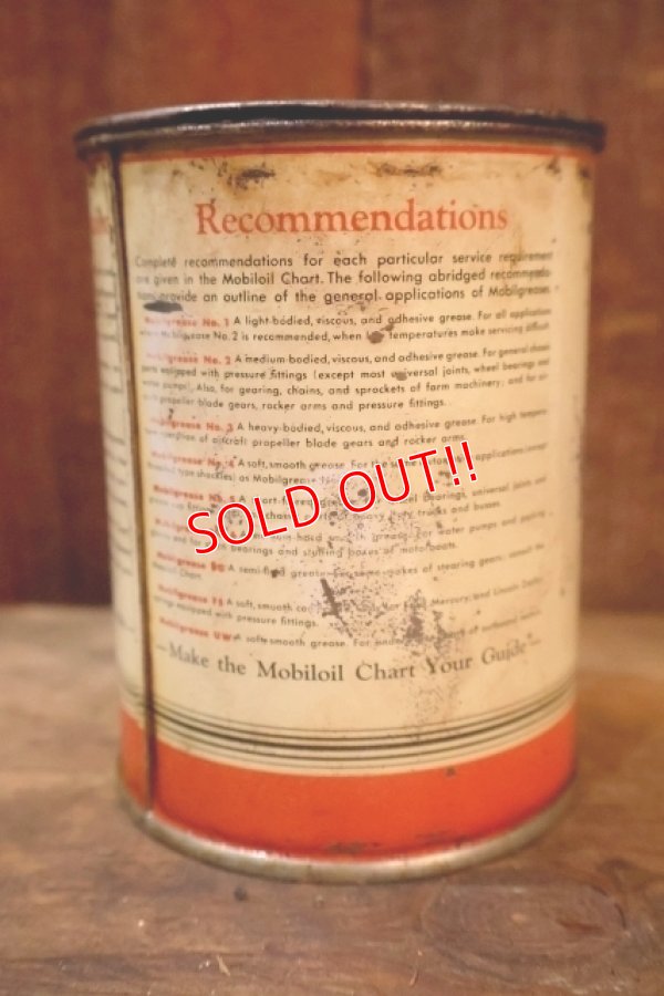 画像4: dp-251008-87 Mobilgrease 1940's 1 POUNDS CAN