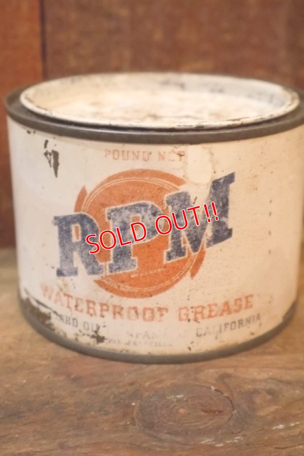 画像3: dp-251008-87 STANDARD OIL COMPANY OF CALIFORNIA 〜1940's RPM WATERPROOF GREASE CAN