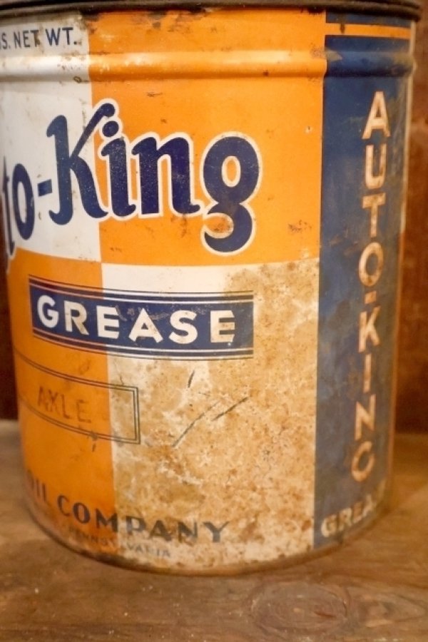 画像3: dp-251008-87 KING OIL COMPANY 1940's-1950's Auto-King GREASE 5 LBS. CAN