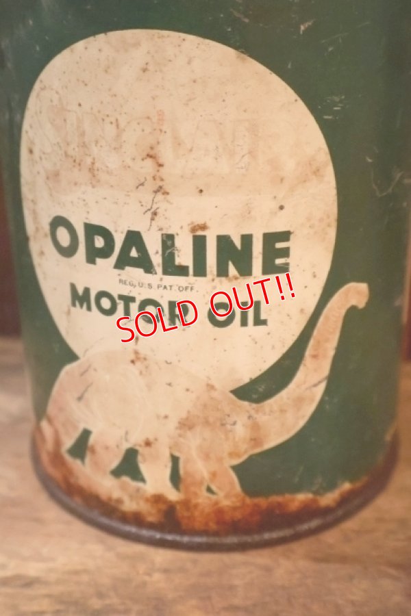 画像2: dp-251008-60 SINCLAIR OPALINE MOTOR OIL 1930's 1 U.S. QUART CAN