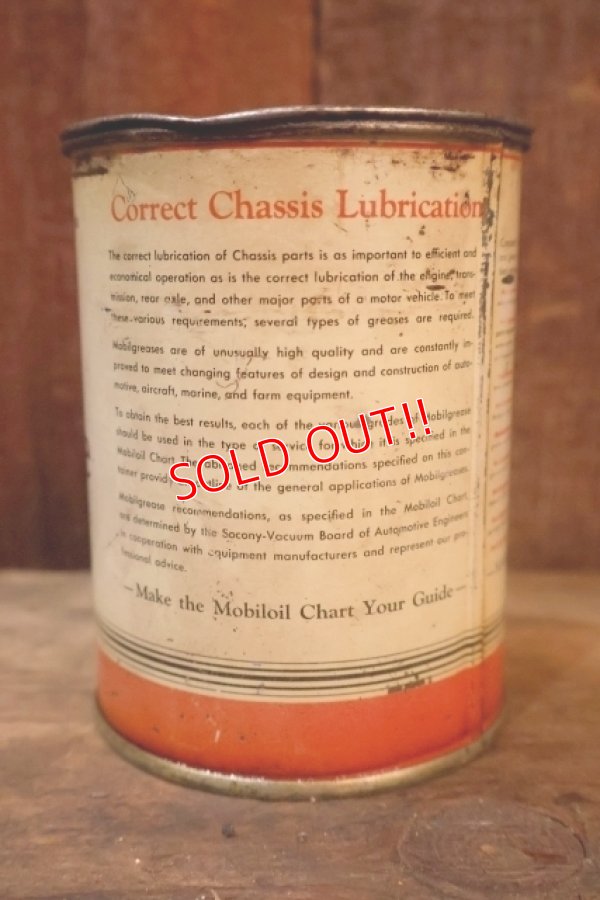 画像3: dp-251008-87 Mobilgrease 1940's 1 POUNDS CAN