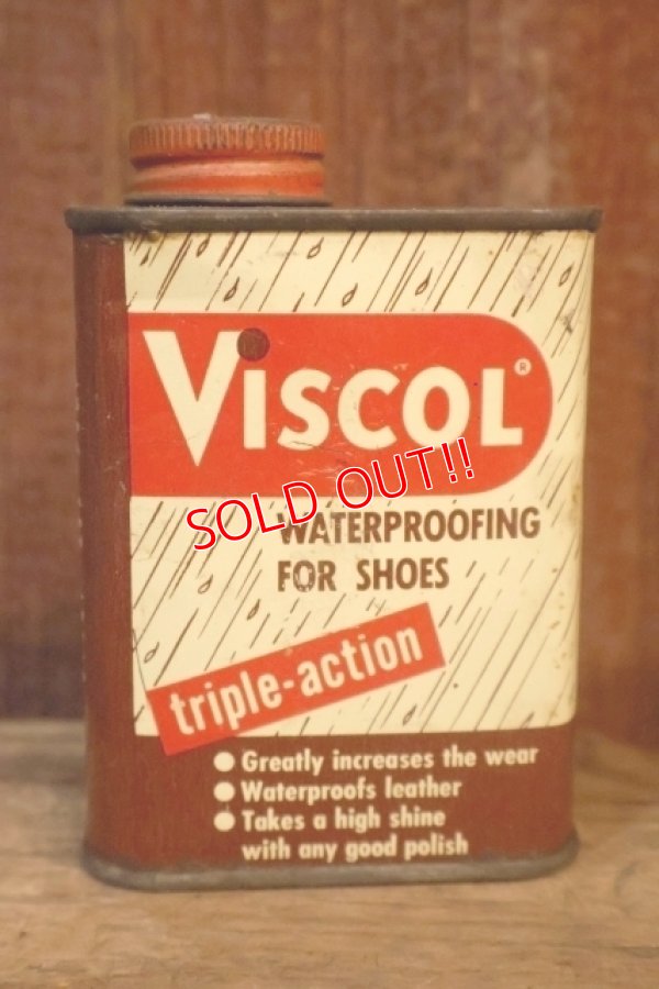 画像1: dp-251008-87 VISCOL WATERPROOFING FOR SHOES  6 OZS. CAN