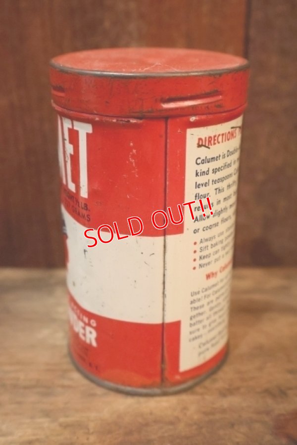 画像3: dp-250930-08 CALUMET BAKING POWDER 1950's 1/2 LB. CAN