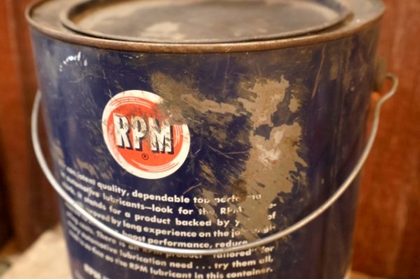 画像5: dp-251008-87 STANDARD OIL COMPANY OF CALIFORNIA 1950's RPM 10 POUNDS WHEEL BEARING GREASE CAN