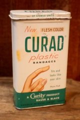 dp-251008-87 CURAD PLASTIC BANDAGES 1960's TIN CAN