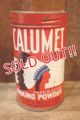 dp-250930-08 CALUMET BAKING POWDER 1950's 1/2 LB. CAN