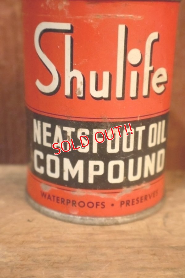 画像2: dp-251008-87 Shulife NEATSFOOT OIL COMPOUND 8 OZS. CAN