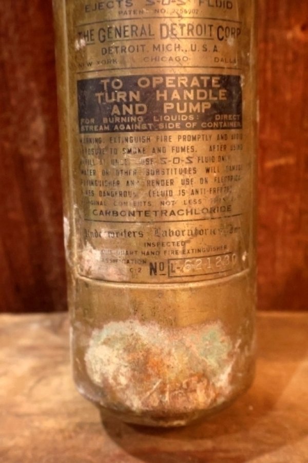画像3: dp-251008-27 THE GENERAL DETROIT CORP 1950's S-O-S Fire Guard MODEL 85 Fire Extinguisher