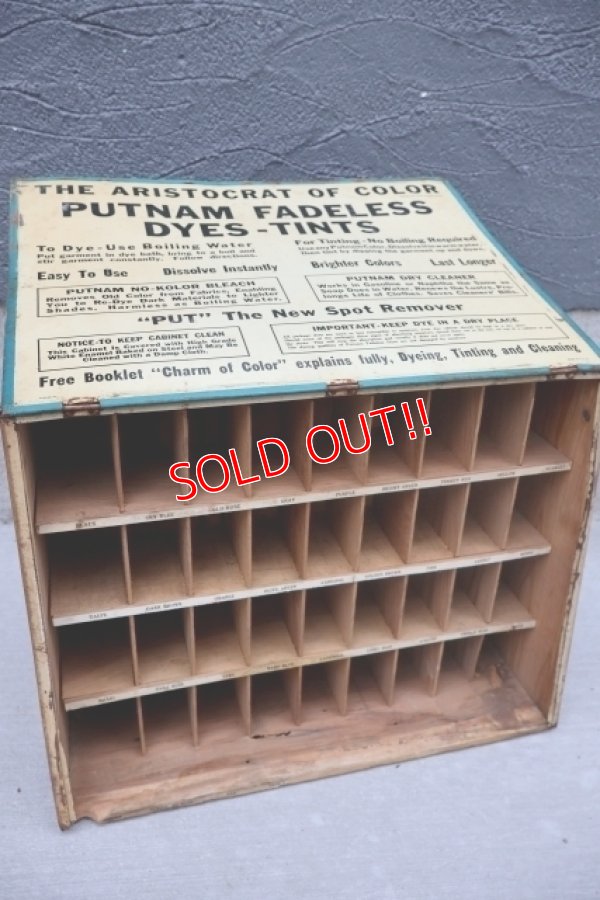 画像13: dp-251008-12 MONROE CHEMICAL COMPANY 1930's PUTNAM DYES-TINTS DISPLAY RACK