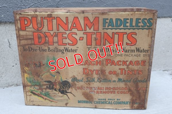 画像7: dp-251008-12 MONROE CHEMICAL COMPANY 1930's PUTNAM DYES-TINTS DISPLAY RACK