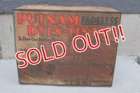 dp-251008-12 MONROE CHEMICAL COMPANY 1930's PUTNAM DYES-TINTS DISPLAY RACK