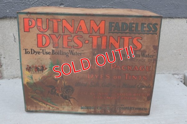 画像1: dp-251008-12 MONROE CHEMICAL COMPANY 1930's PUTNAM DYES-TINTS DISPLAY RACK