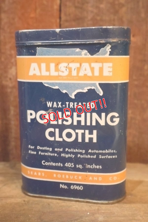 画像1: dp-251008-87 ALLSTATE WAX-TREATED POLISHING CLOTH CAN