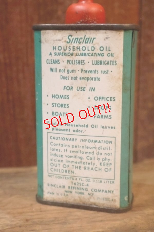 画像3: dp-251008-66 Sinclair / 1960's-1970's HOUSEHOLD HANDY OIL CAN