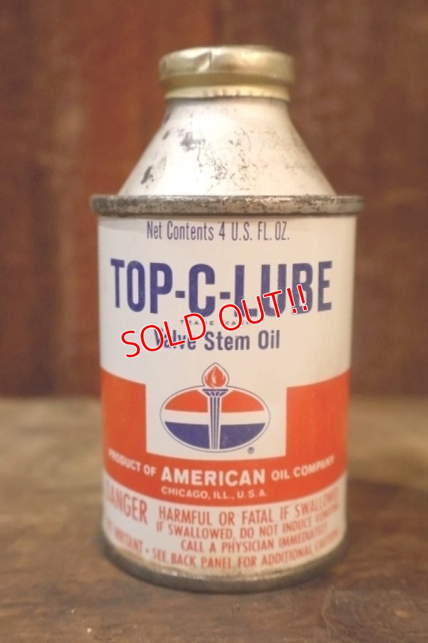 画像1: dp-251008-87 AMERICAN OIL COMPANY TOP-C-LUBE Valve Stem Oil 4 U.S. FL. OZ. Can