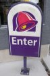 画像6: dp-251008-19 【店頭ピックのみ・発送不可】TACO BELL 1990's-2000's Drive-Thru "Enter" Sign (6)