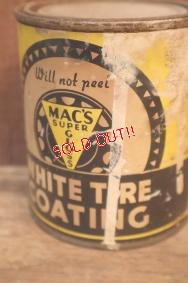 画像2: dp-251008-87 MAC'S SUPER GLOSS COMPANY / WHITE TIRE COATING CAN